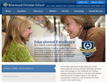 Tablet Screenshot of briarwoodchristianschool.org